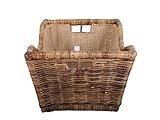 Adam Schmidt Feuerholzkorb mit Ausschlag Rattan braun 60x38x31cm - 4